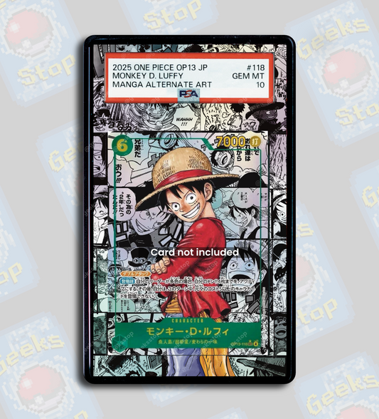 Luffy OP13 Manga PSA TAG Beckett | Extended Art Display Case for One Piece Card