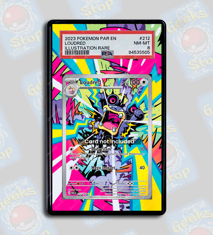 Loudred IR PSA TAG Beckett | Extended Art Display Case for Pokemon Card