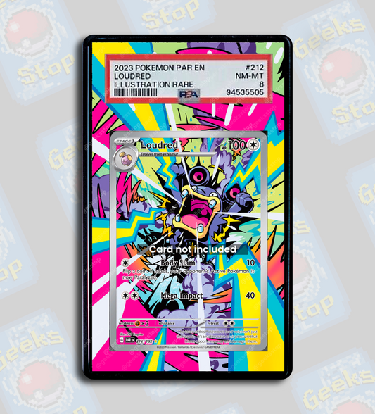 Loudred IR PSA TAG Beckett | Extended Art Display Case for Pokemon Card