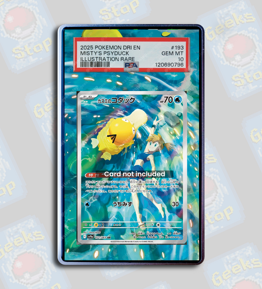 Misty's Psyduck PSA TAG Beckett | Display Case Extended Art for Pokemon Card