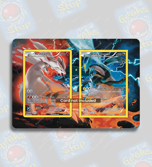 Reshiram vs Black Kyurem XY Promos | Extended Art Display Case for Pokemon TCG