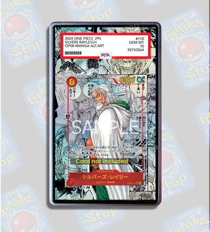 Rayleigh Silvers Manga PSA BGS | Display Case for One Piece Card