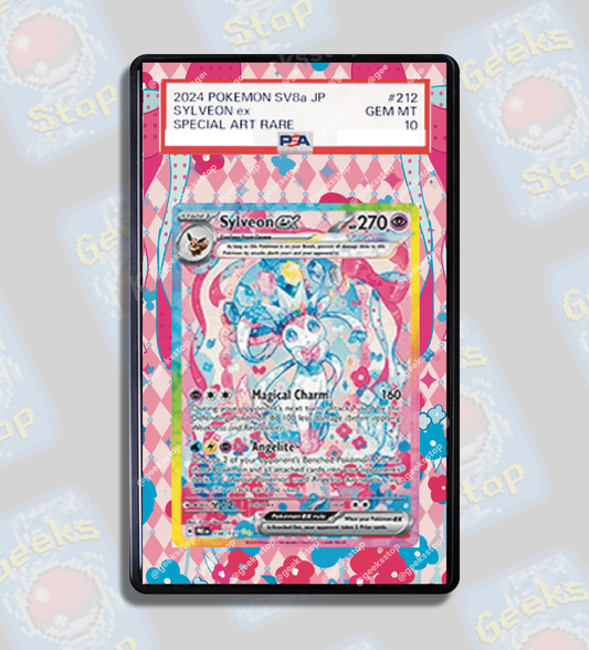 Sylveon ex SAR PSA CGC Beckett | Extended Art Display Case for Pokémon TCG