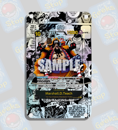 Marshall D. Teach Manga | Extended Art Display Case for One Piece Card