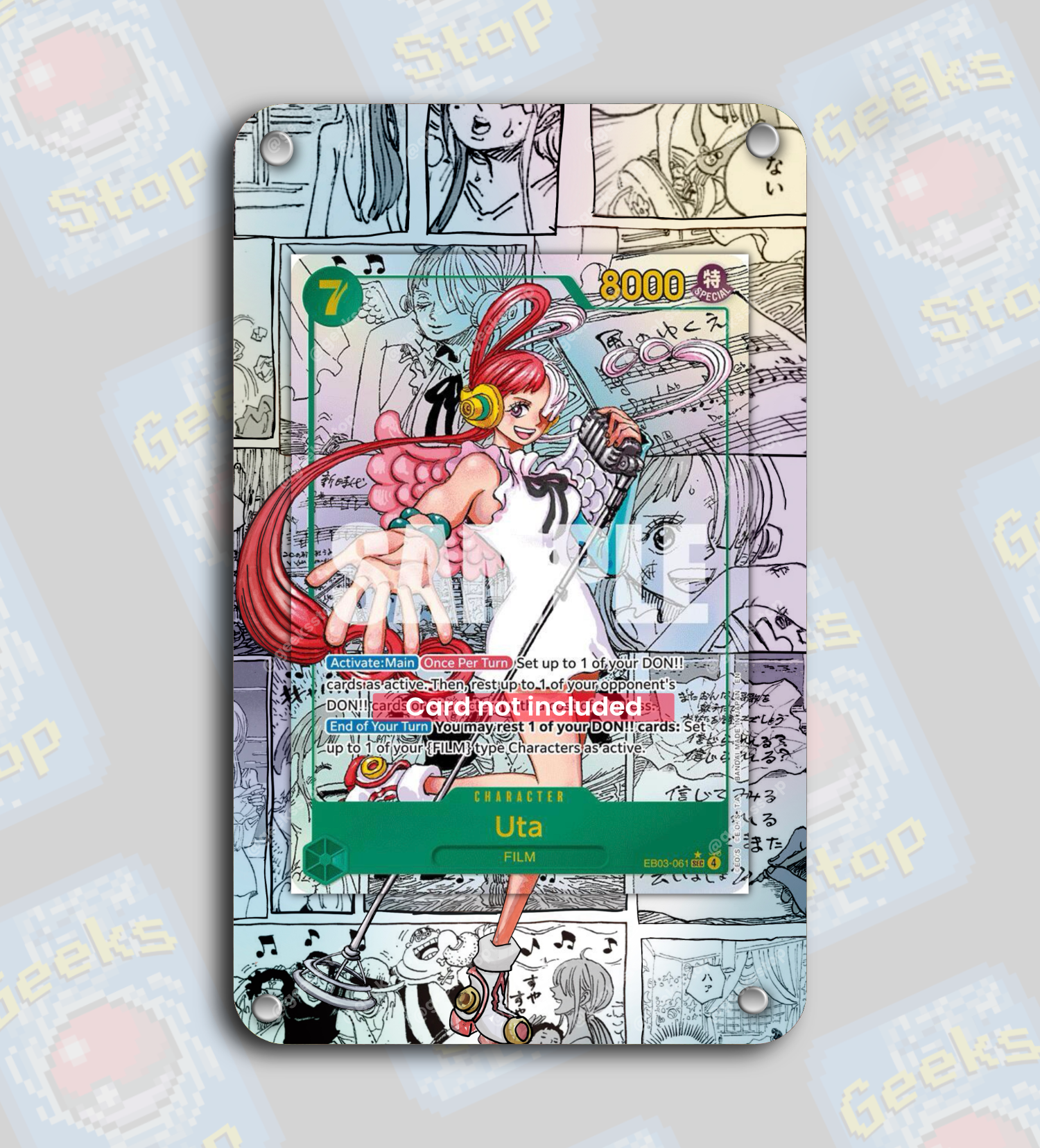 Uta EB03 Manga | Extended Art Display Case for One Piece Card