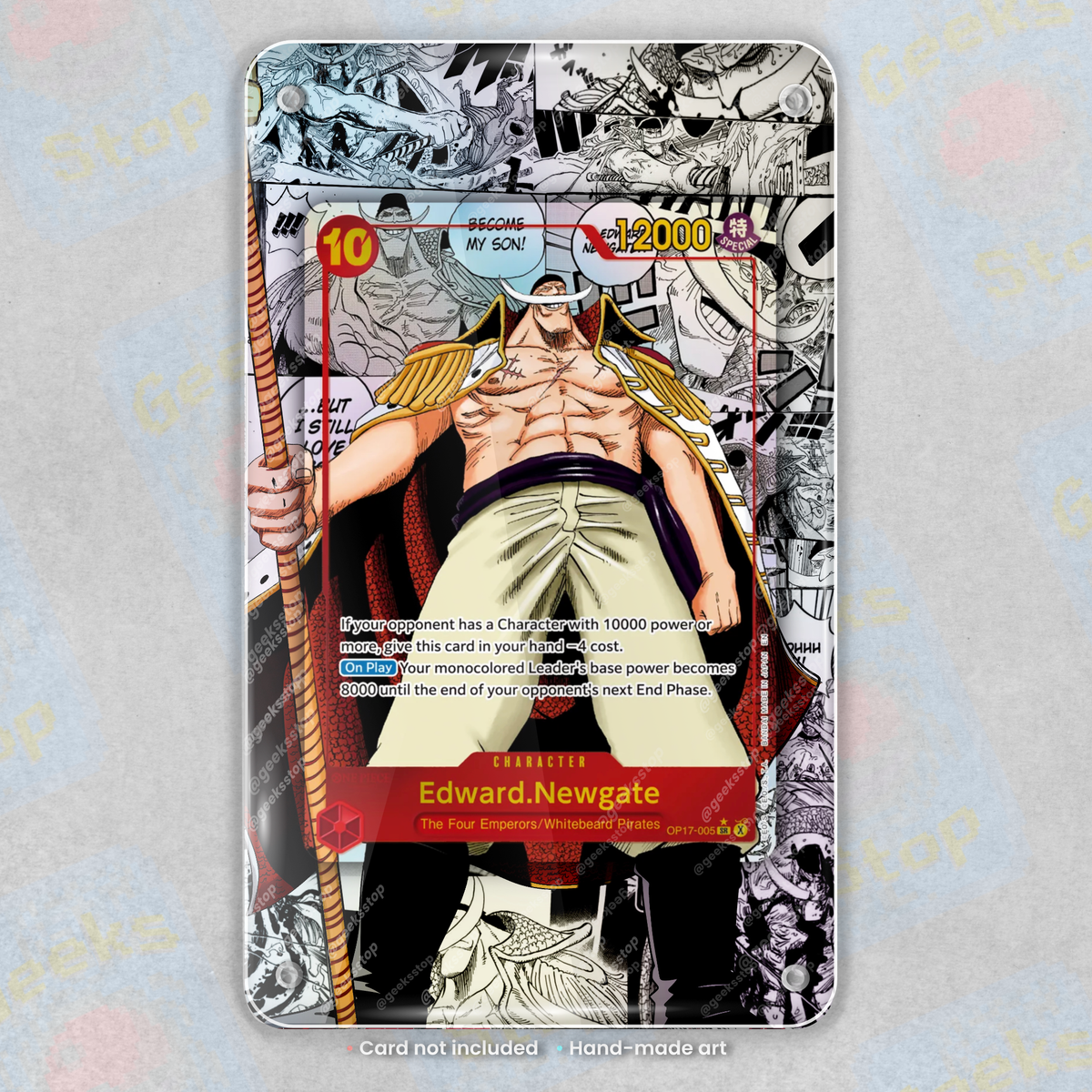 Edward Newgate Whitebeard Manga OP17 | Extended Art Display Case