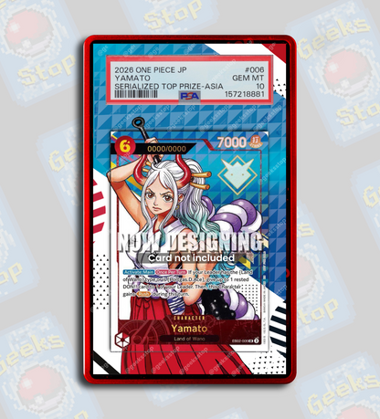 Yamato Serial Top Prize PSA TAG Beckett | Extended Art Display Case for OPTCG