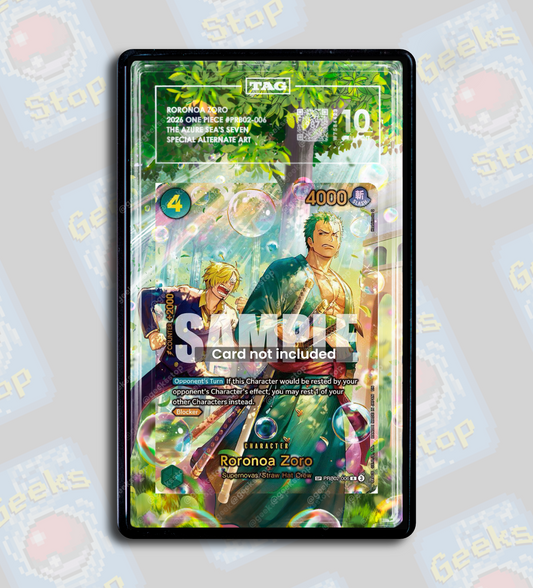 Roronoa Zoro SP OP14 | PSA TAG Beckett Extended Art Display Case for One Piece
