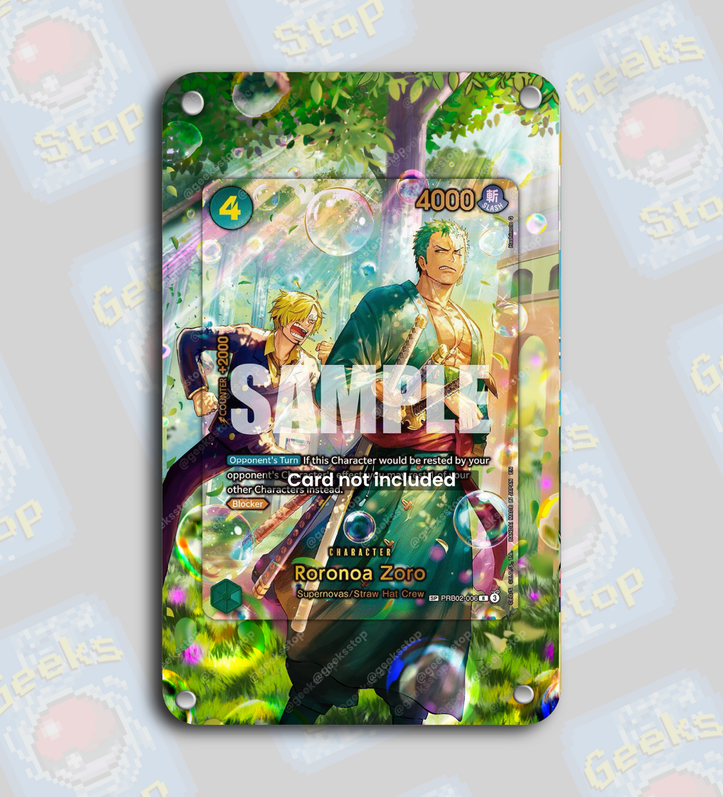 Roronoa Zoro SP OP14 | Extended Art Display Case for One Piece