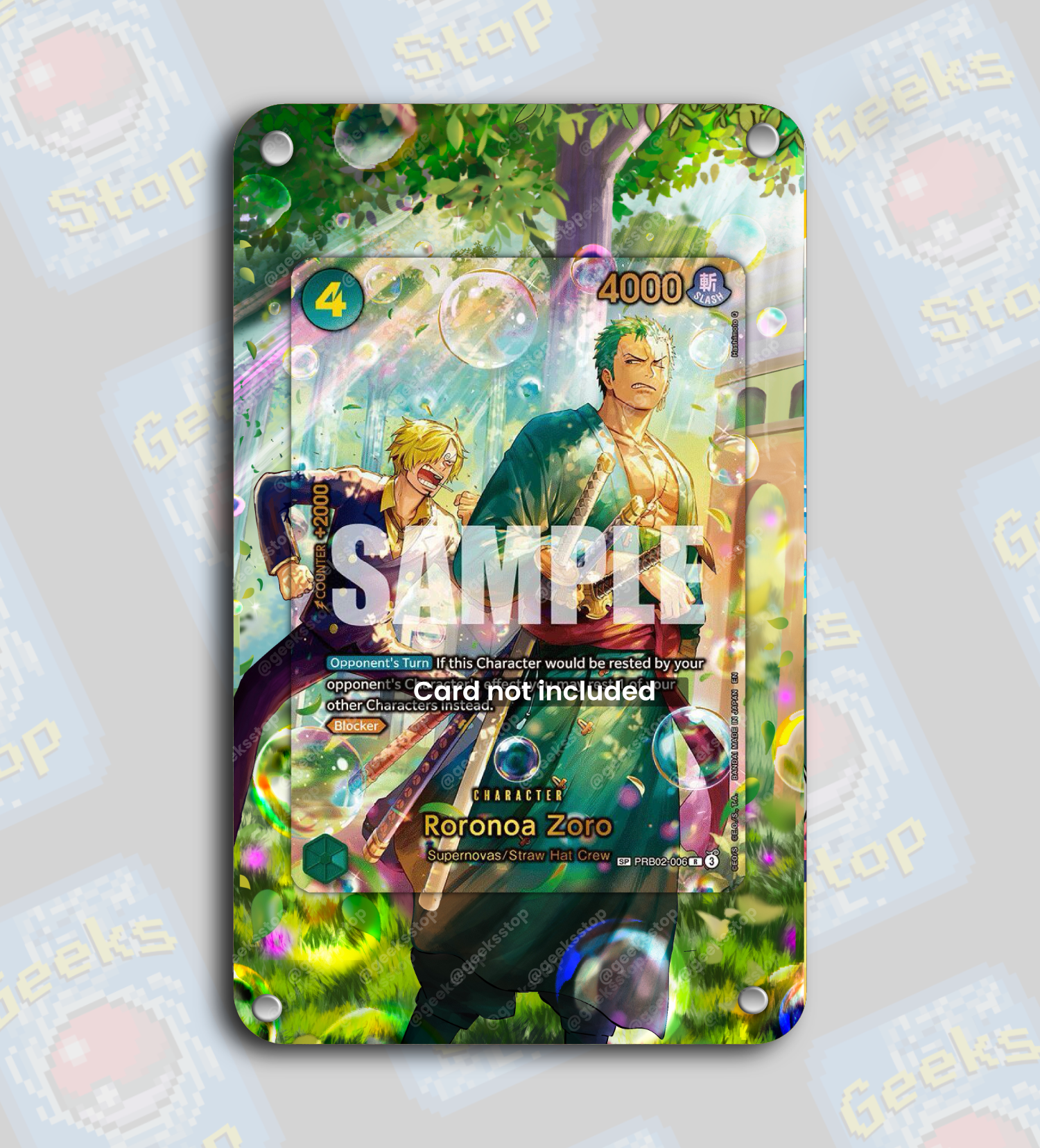 Roronoa Zoro SP OP14 | Extended Art Display Case for One Piece