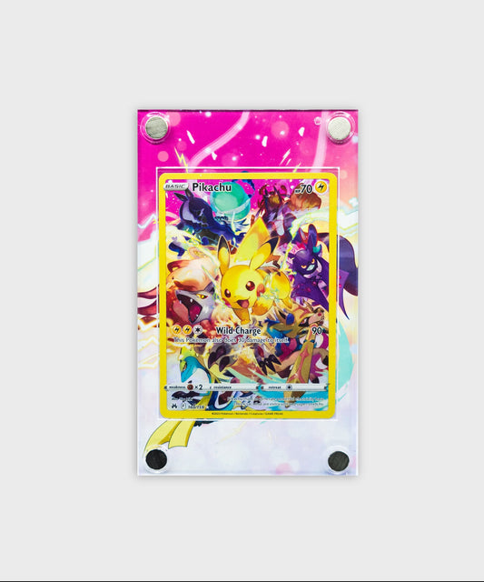 Pikachu 160/159 Custom Display Case for Pokémon CardExtended Art Custom Pokemon Card Display Case
