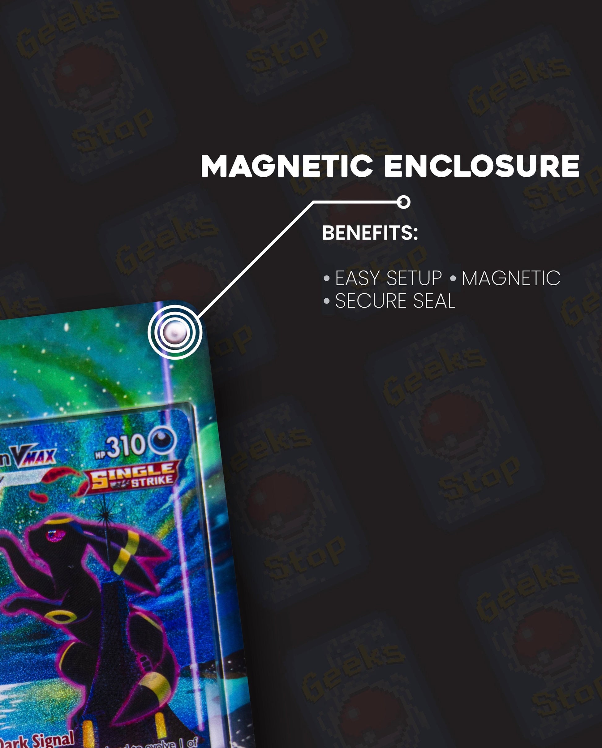 Mewtwo & Mew GX | Card Display Case Extended Art for Pokemon Card GeeksStop Mewtwo & Mew GX | Card Display Case Extended Art for Pokemon Card GeeksStop