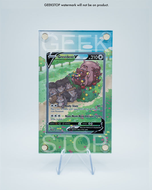 Greedent V Alternate Art Custom Pokemon Card Display Case