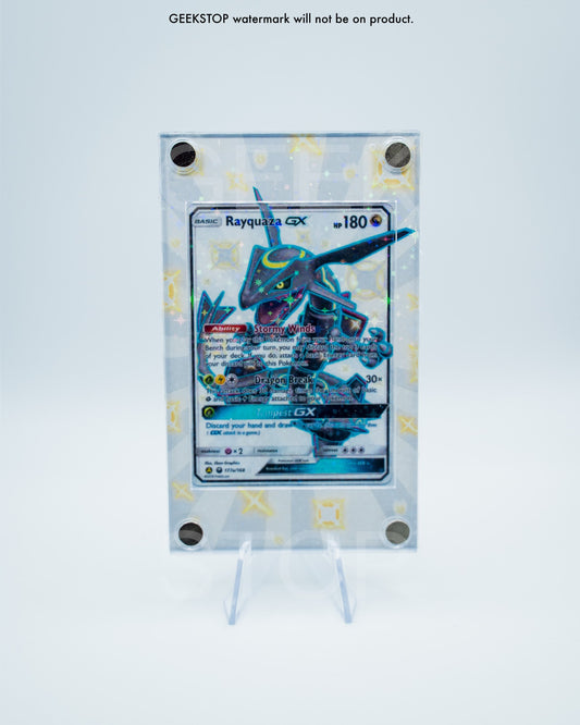 Shiny Rayquaza GX | Card Display Case Extended Art for Pokemon Card