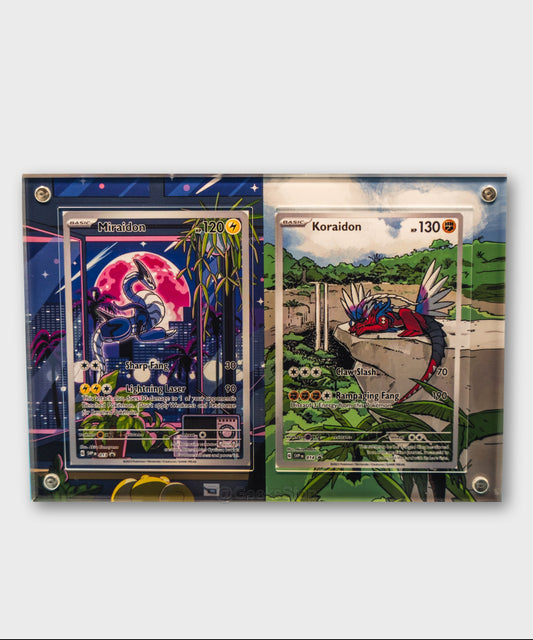 Miraidon x Koraidon Promo | Card Display Case Extended Art for Pokemon Card