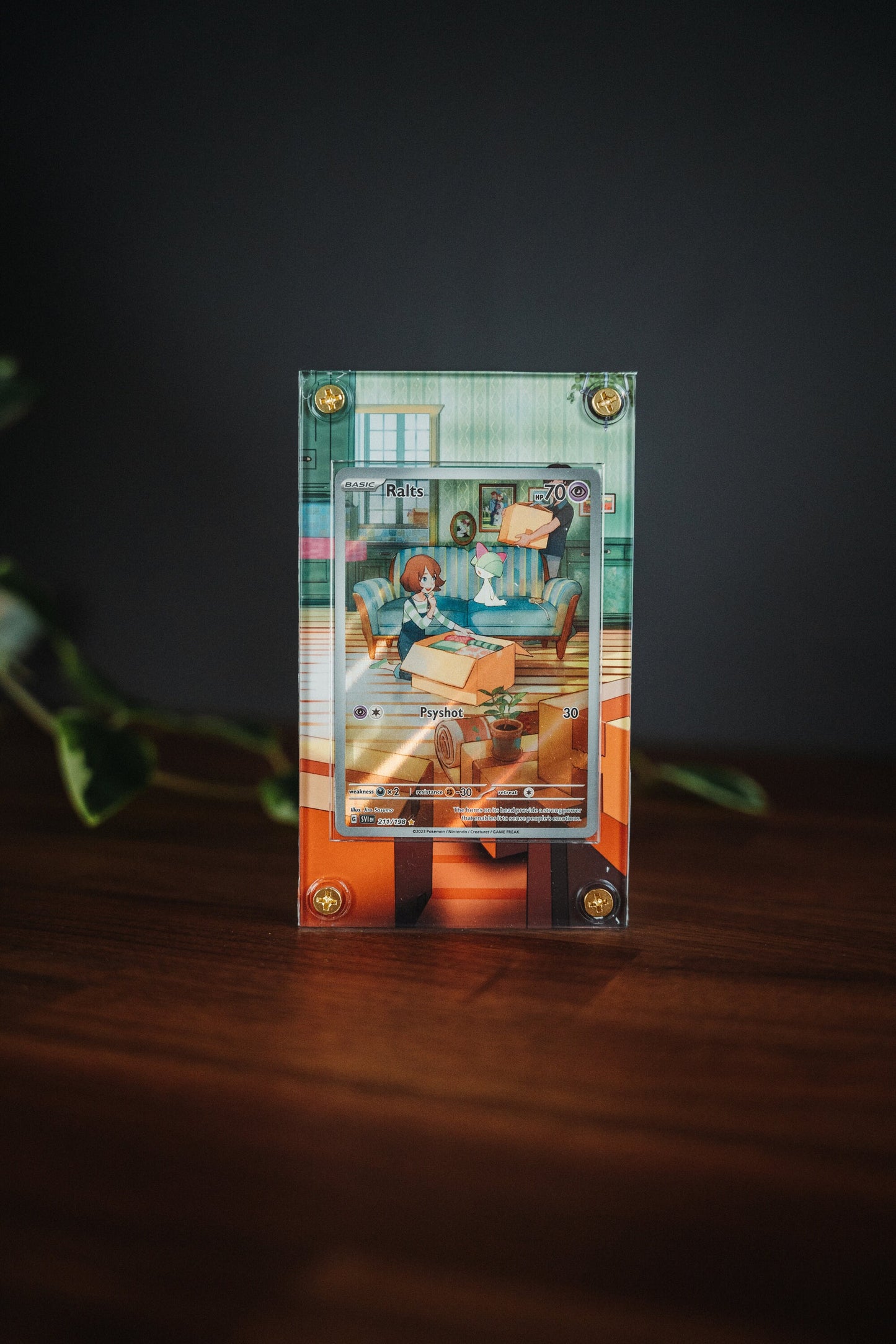 Ralts Illustration Rare | Card Display Case Extended Art for Pokemon Card