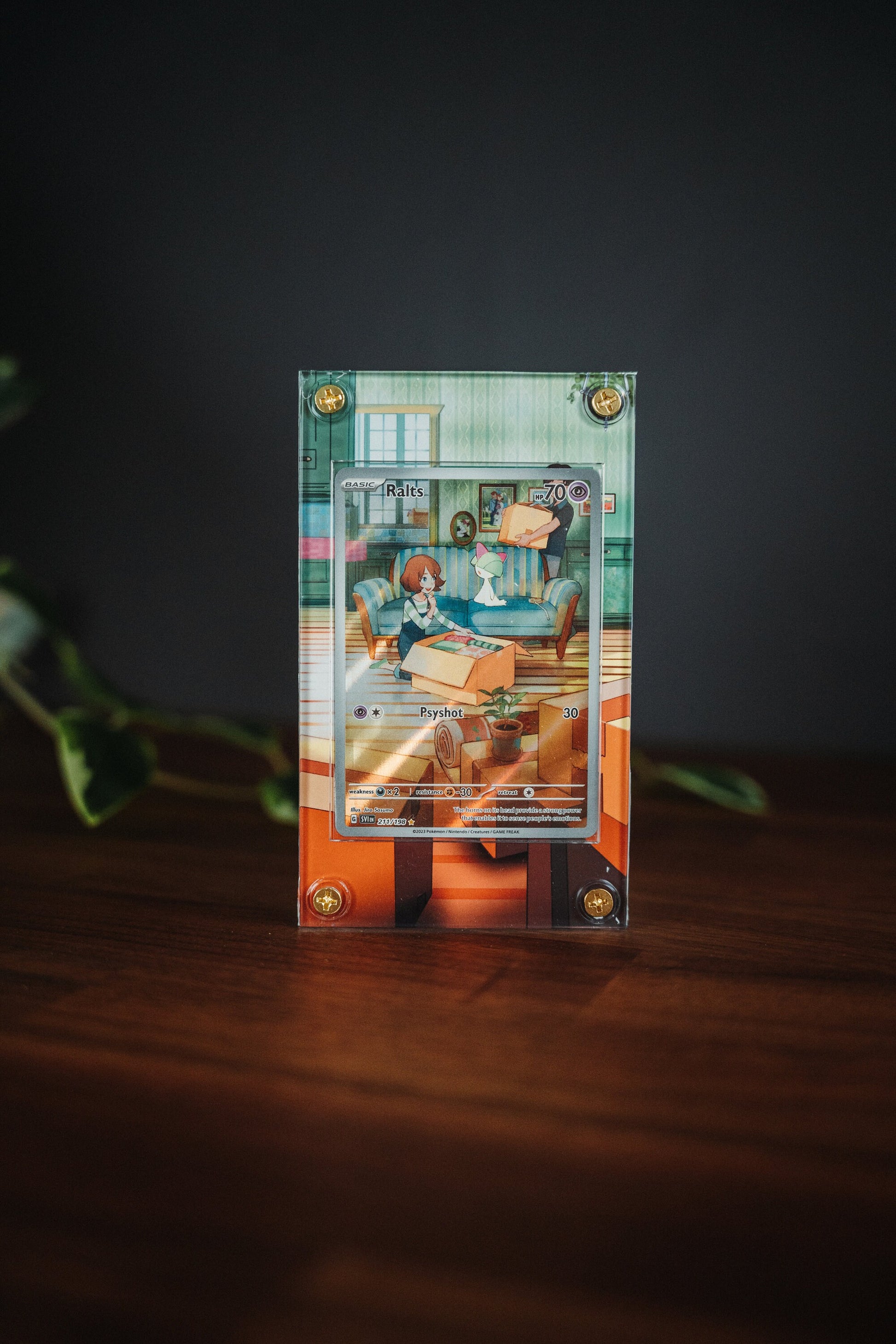 Ralts Illustration Rare | Card Display Case Extended Art for Pokemon Card