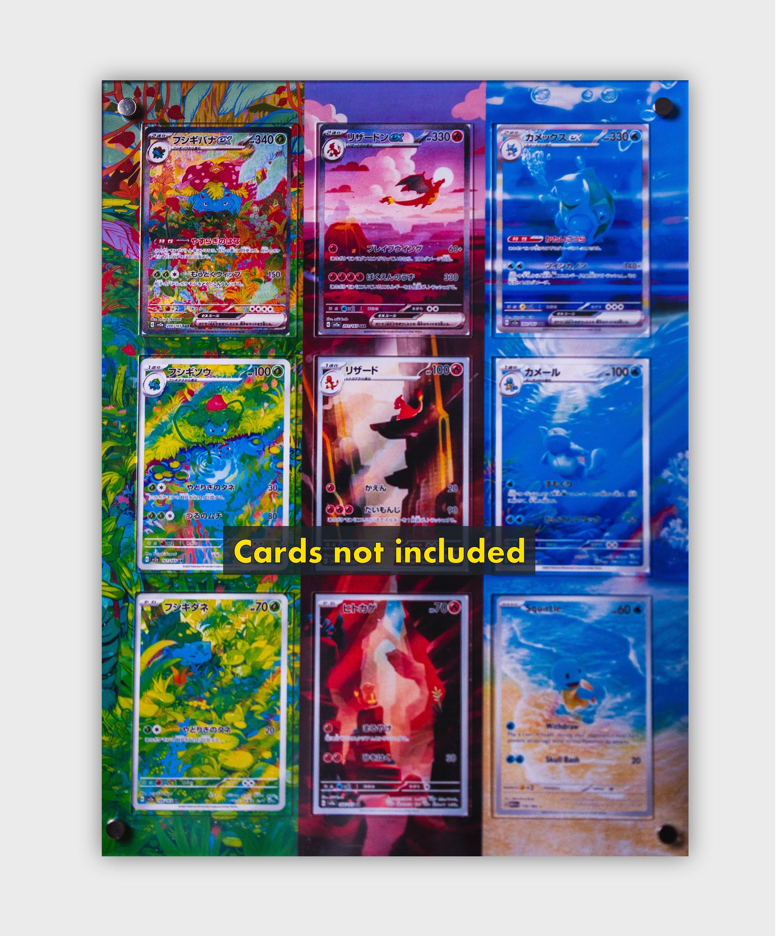 Charizard Blastoise Venusaur ex Extended Art Rare Alt Holder for Pokem ...