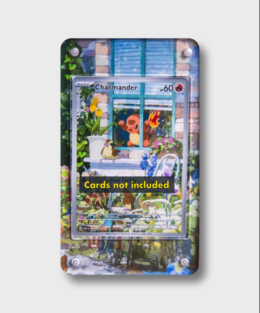 Charmander ETB Promo | Card Display Case Extended Art for Pokemon Card