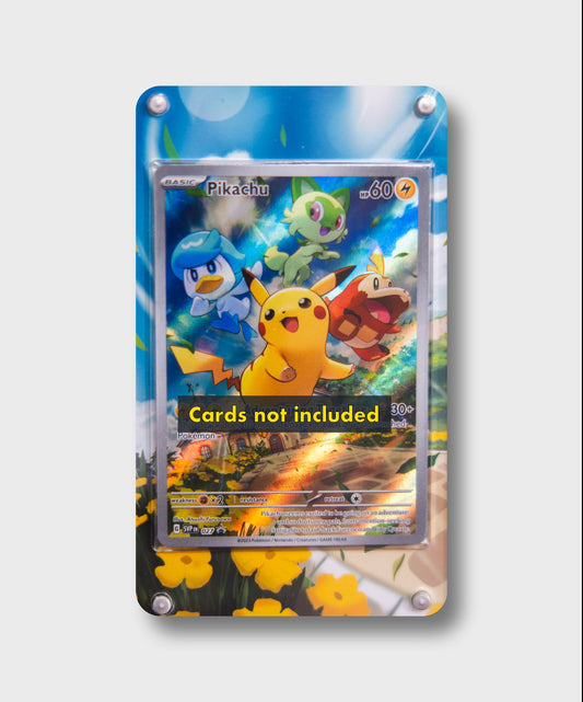 Pikachu Promo Rare | Card Display Case Extended Art for Pokemon Card