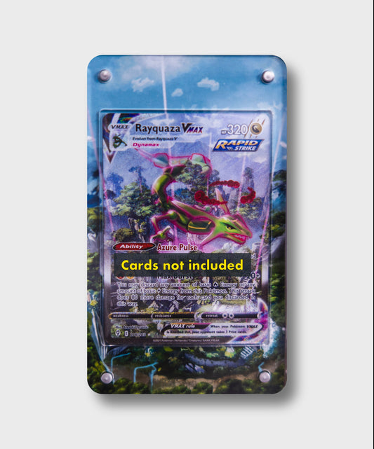 Rayquaza VMAX Alternate Art | Card Display Case Extended Art for Pokemon Card