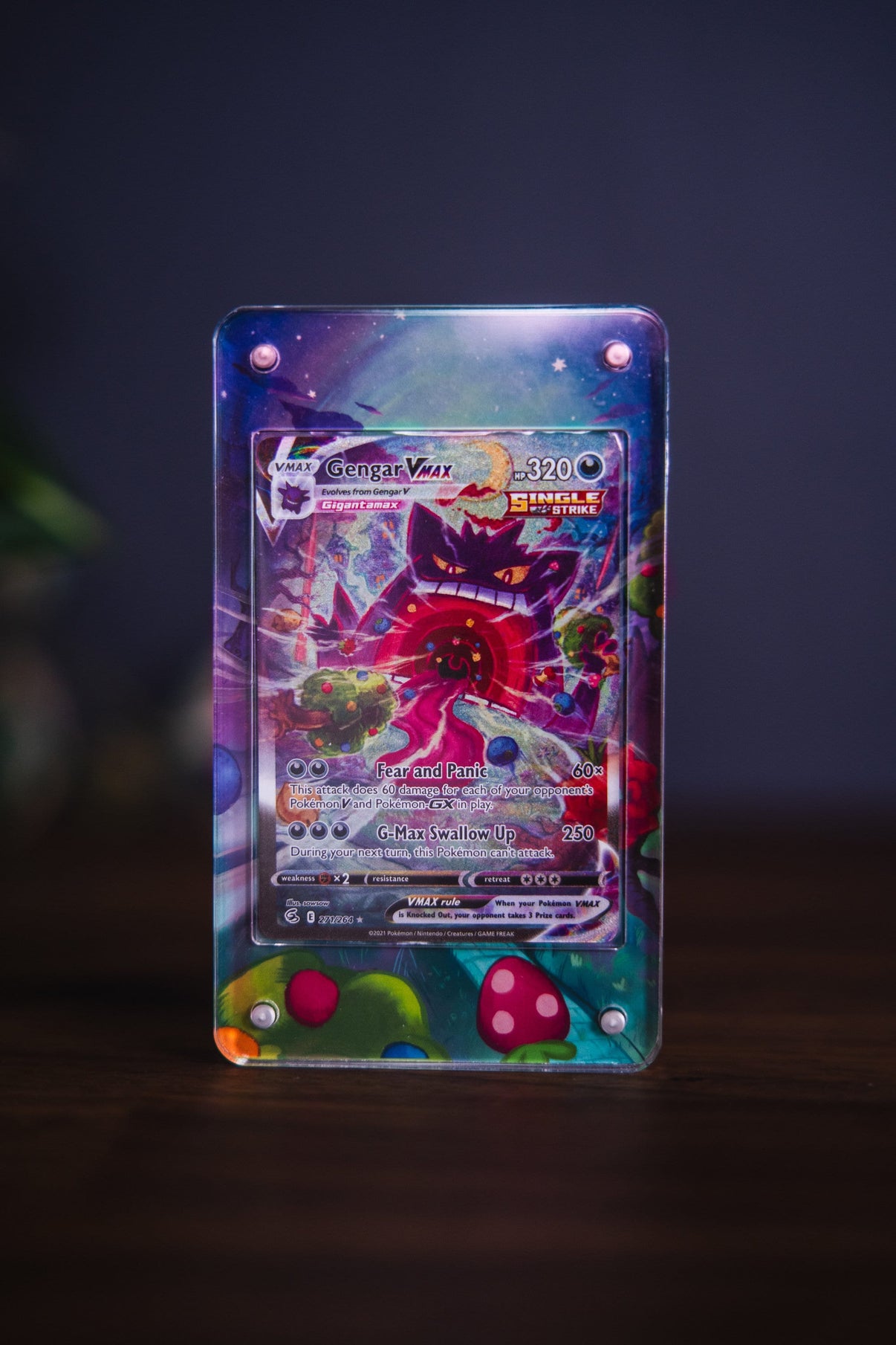 Gengar VMAX Alternate Art | Card Display Case Extended Art for Pokemon ...