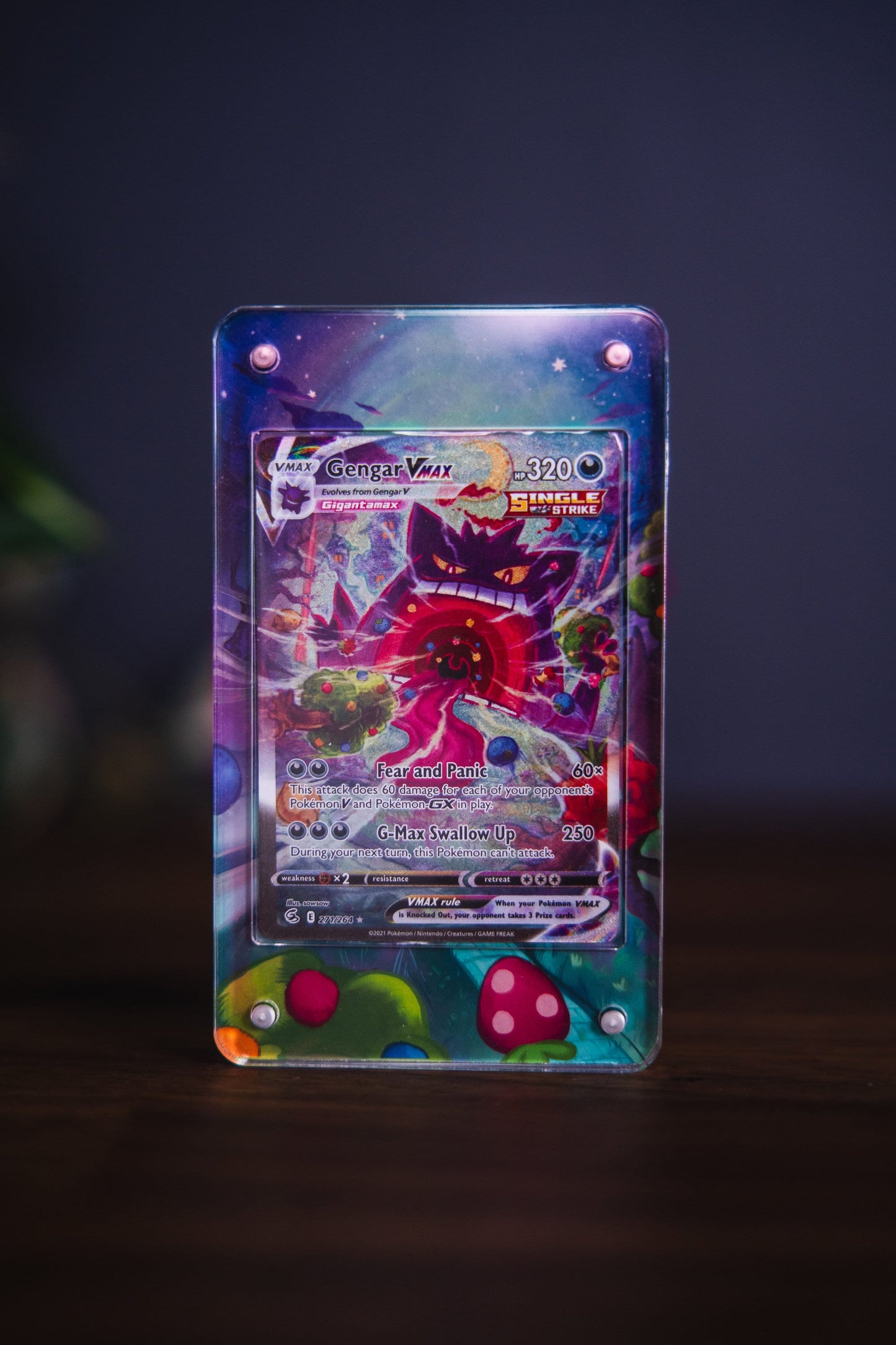 Gengar VMAX Alternate Art | Card Display Case Extended Art for Pokemon Card