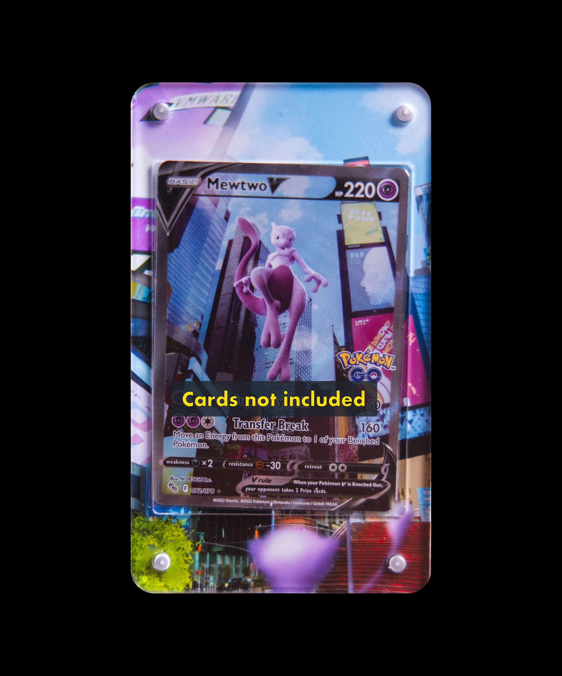 Mewtwo V Alternate Art | Card Display Case Extended Art for Pokemon Ca GeeksStop Mewtwo V Alternate Art | Card Display Case Extended Art for Pokemon Ca GeeksStop