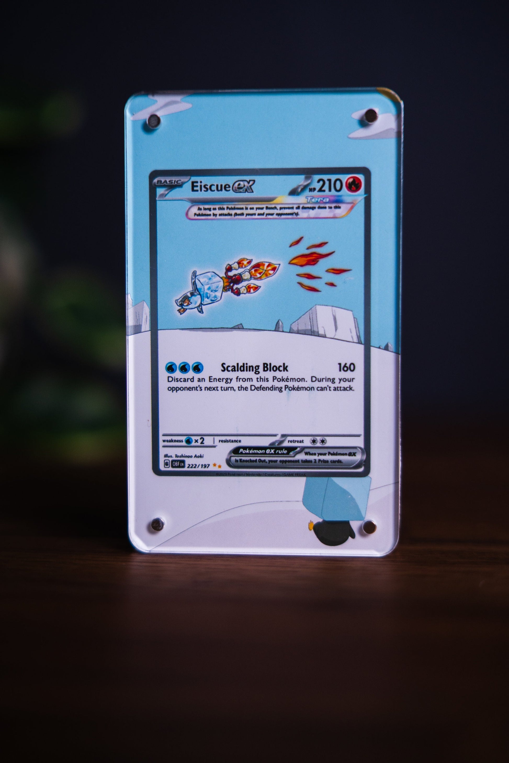 Eiscue ex SIR | Card Display Case Extended Art for Pokemon Card GeeksStop Eiscue ex SIR | Card Display Case Extended Art for Pokemon Card GeeksStop