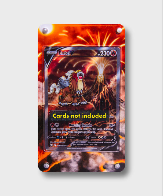 Entei V | Card Display Case Extended Art for Pokemon Card