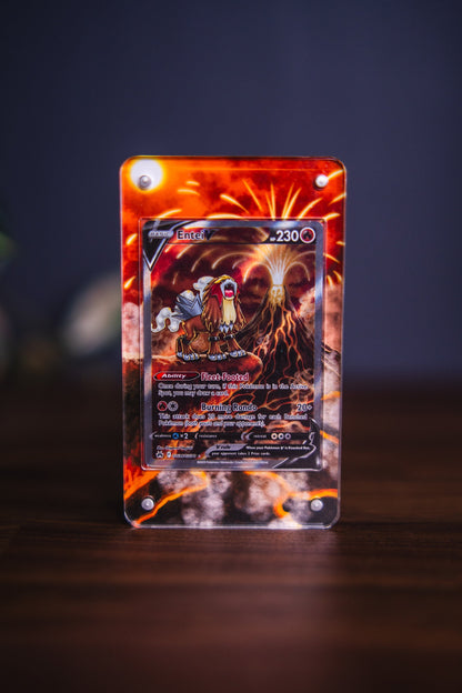 Entei V | Card Display Case Extended Art for Pokemon Card