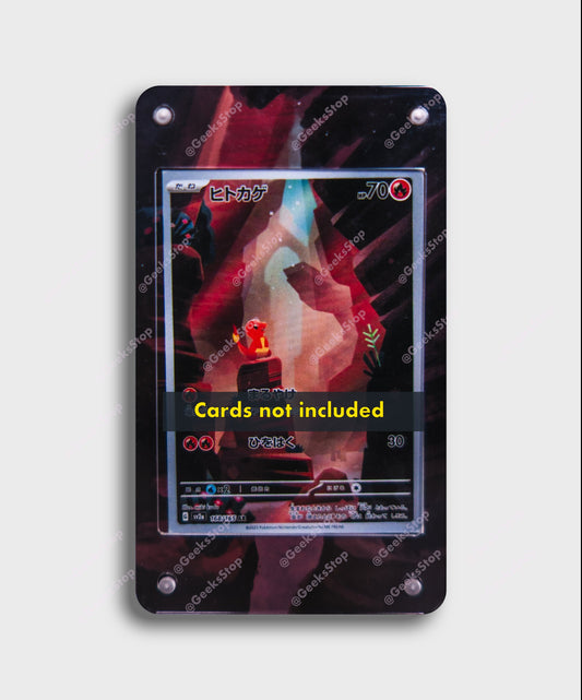 Charmander 151 Illustration Rare | Card Display Case Extended Art for Pokemon Card