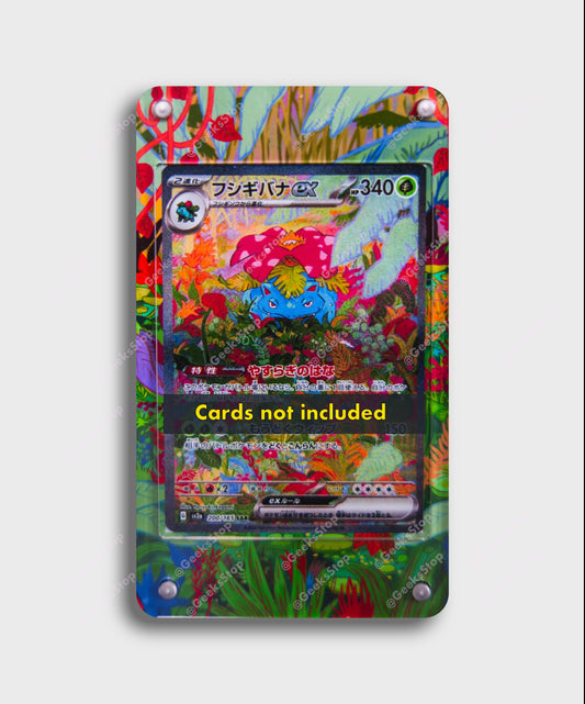 Venusaur ex 151 Special Illustration | Card Display Case Extended Art for Pokemon Card
