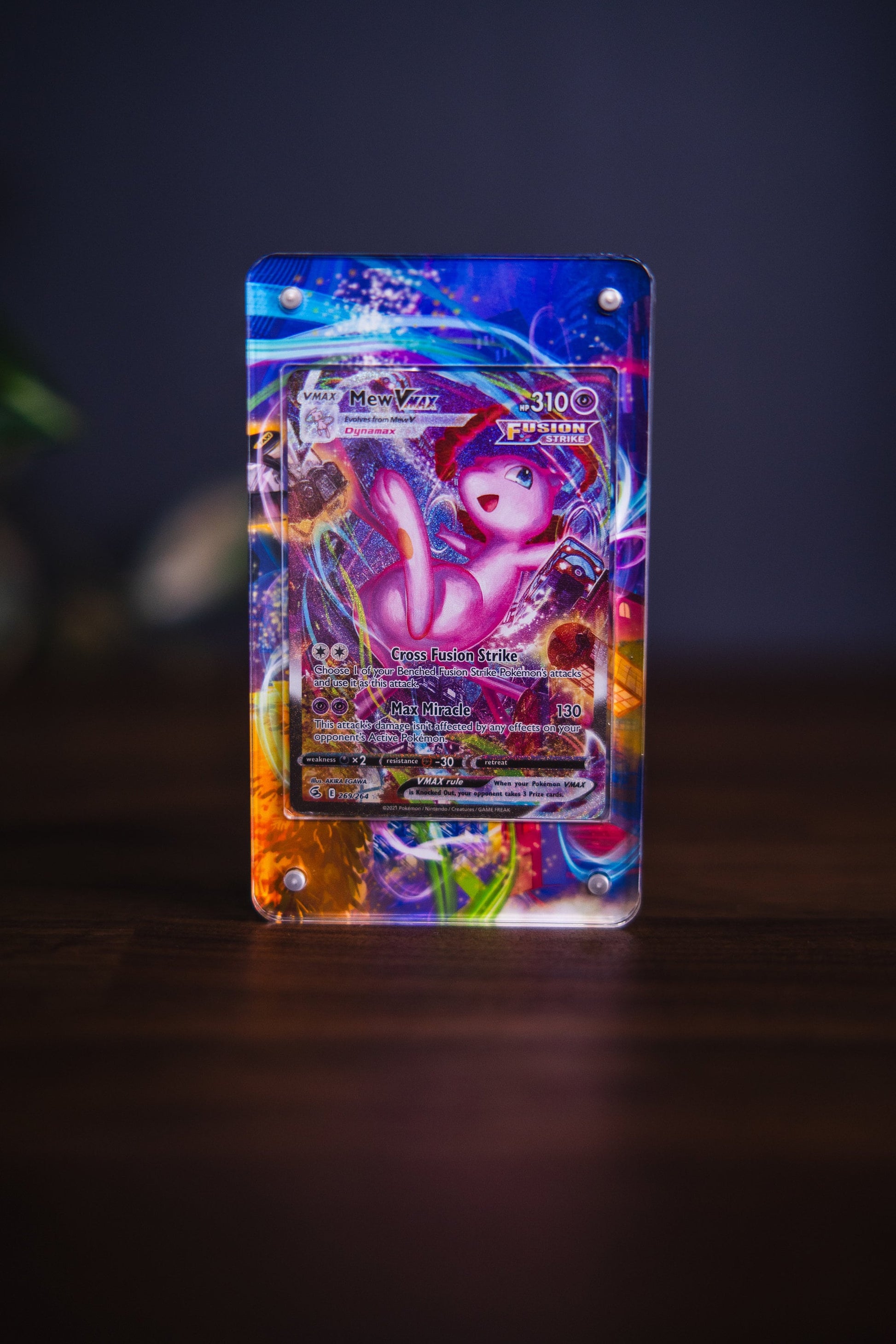 Mew VMAX Alternate Art | Card Display Case Extended Art for Pokemon Card