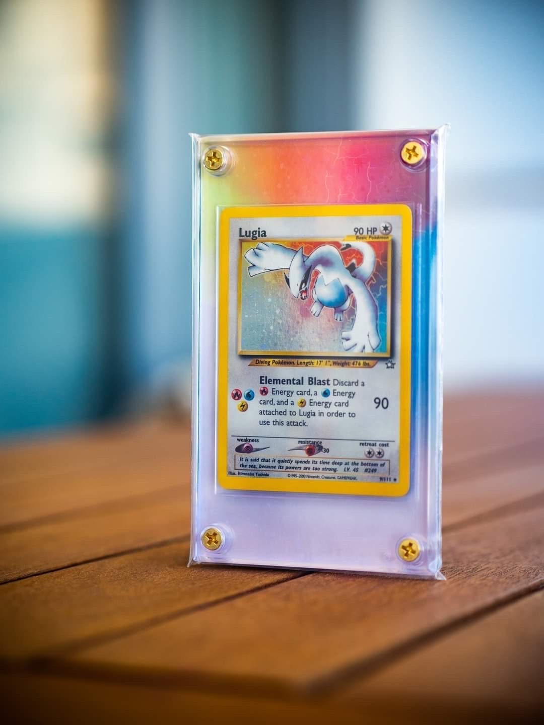 Lugia Neo Genesis | Card Display Case Extended Art for Pokemon Card GeeksStop Lugia Neo Genesis | Card Display Case Extended Art for Pokemon Card GeeksStop