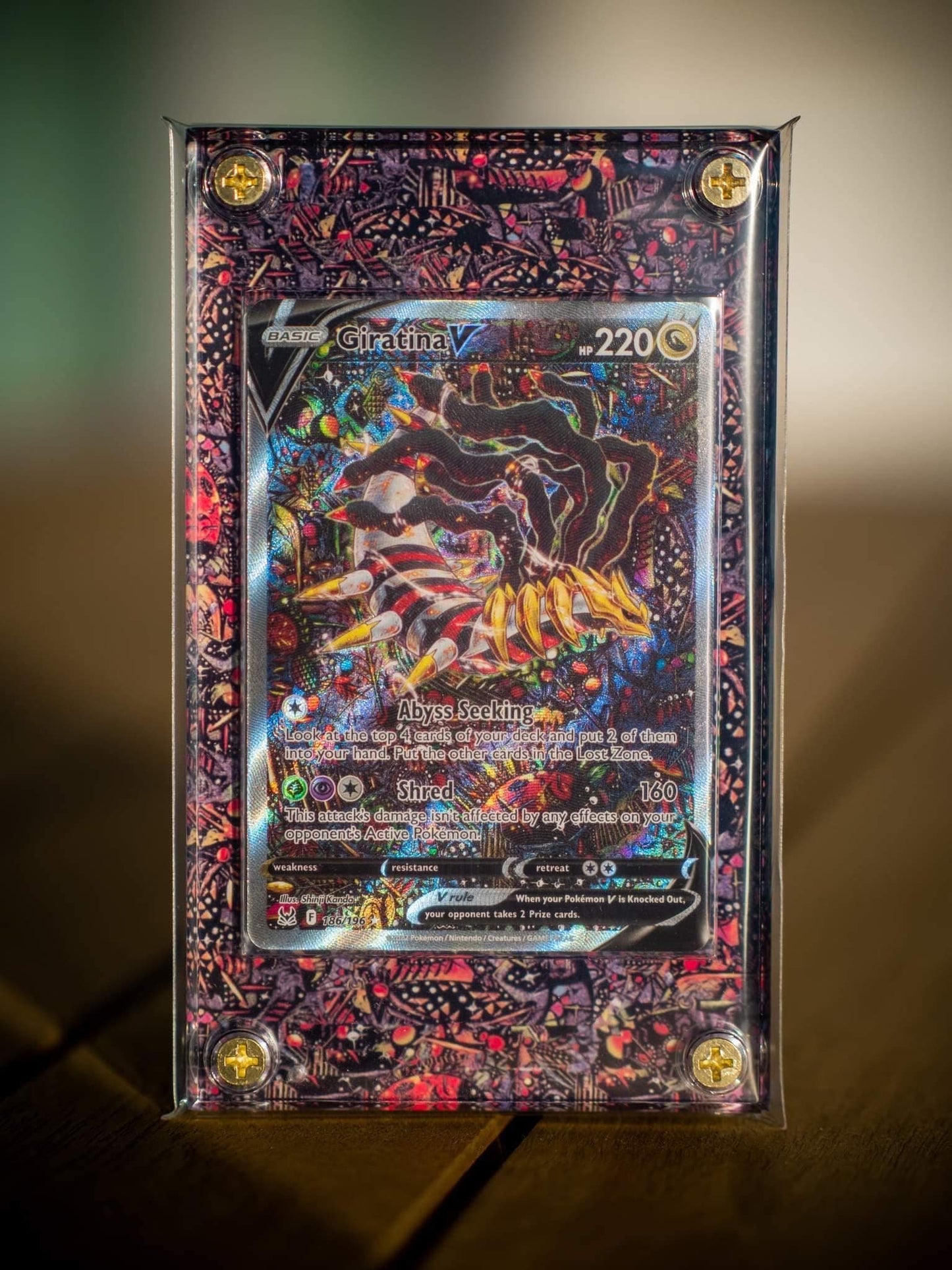 Giratina V Alternate Art | Card Display Case Extended Art for Pokemon Card