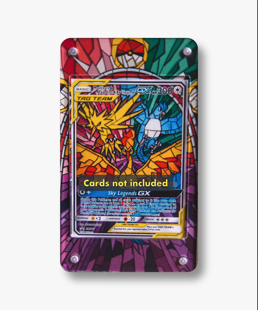 Moltres Zapdos & Articuno GX Promo | Card Display Case Extended Art for Pokemon Card
