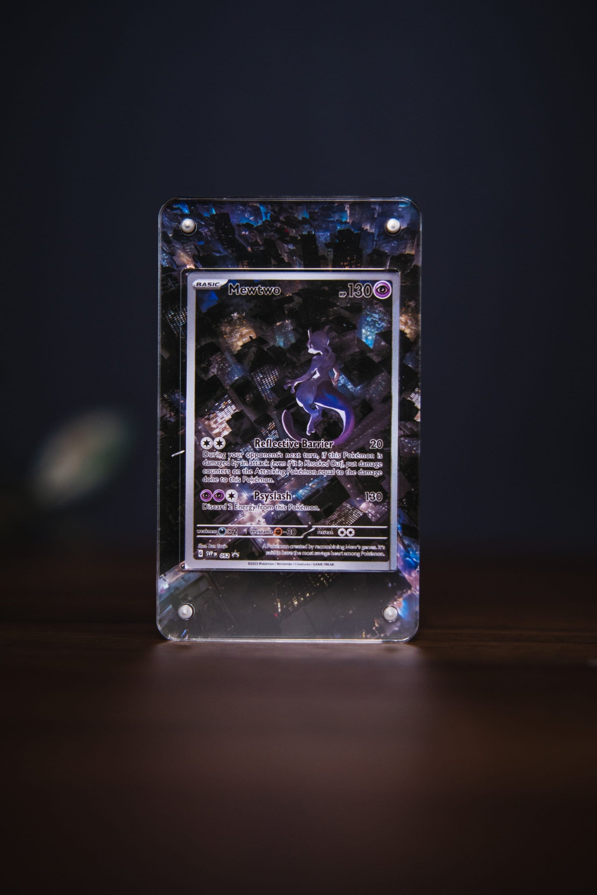 Mewtwo 151 Promo | Card Display Case Extended Art for Pokemon Card
