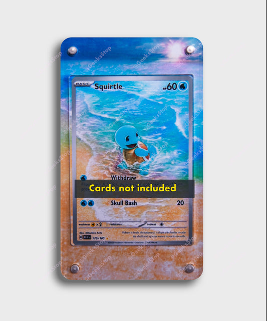Squirtle Illustration Rare | Card Display Case Extended Art for Pokemon Card