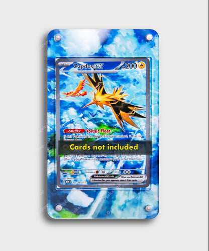 Zapdos ex 151 SIR | Card Display Case Extended Art for Pokemon Card GeeksStop Zapdos ex 151 SIR | Card Display Case Extended Art for Pokemon Card GeeksStop