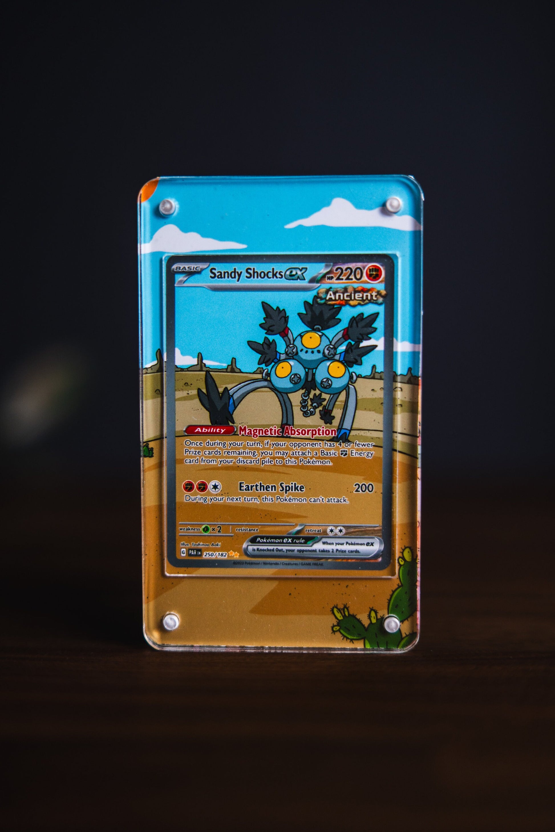 Sandy Shocks ex SIR | Card Display Case Extended Art for Pokemon Card GeeksStop Sandy Shocks ex SIR | Card Display Case Extended Art for Pokemon Card GeeksStop