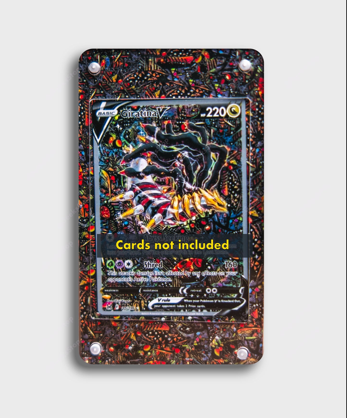 Giratina V Alternate Art | Card Display Case Extended Art for Pokemon GeeksStop Giratina V Alternate Art | Card Display Case Extended Art for Pokemon GeeksStop