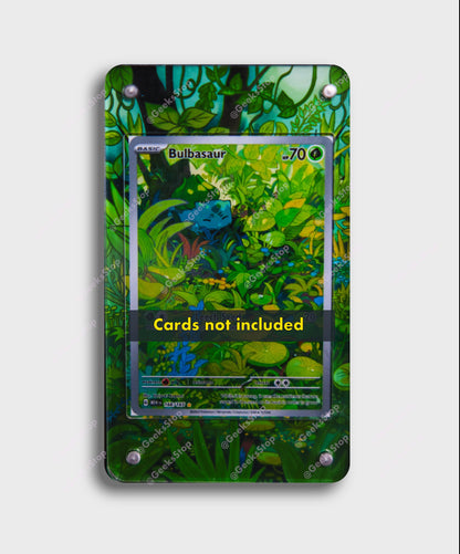 Bulbasaur 151 Illustration Rare | Card Display Case Extended Art for P GeeksStop Bulbasaur 151 Illustration Rare | Card Display Case Extended Art for P GeeksStop