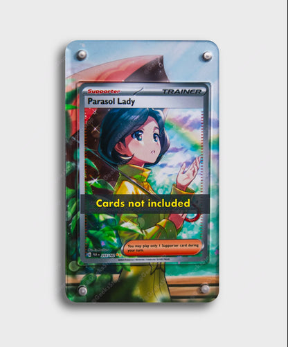 Parasol Lady SIR | Card Display Case Extended Art for Pokemon Card GeeksStop Parasol Lady SIR | Card Display Case Extended Art for Pokemon Card GeeksStop