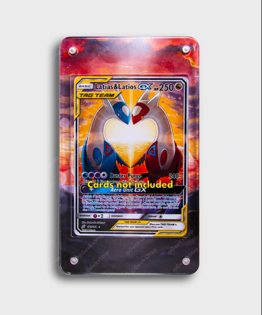 Latias Latios GX | Card Display Case Extended Art for Pokemon Card