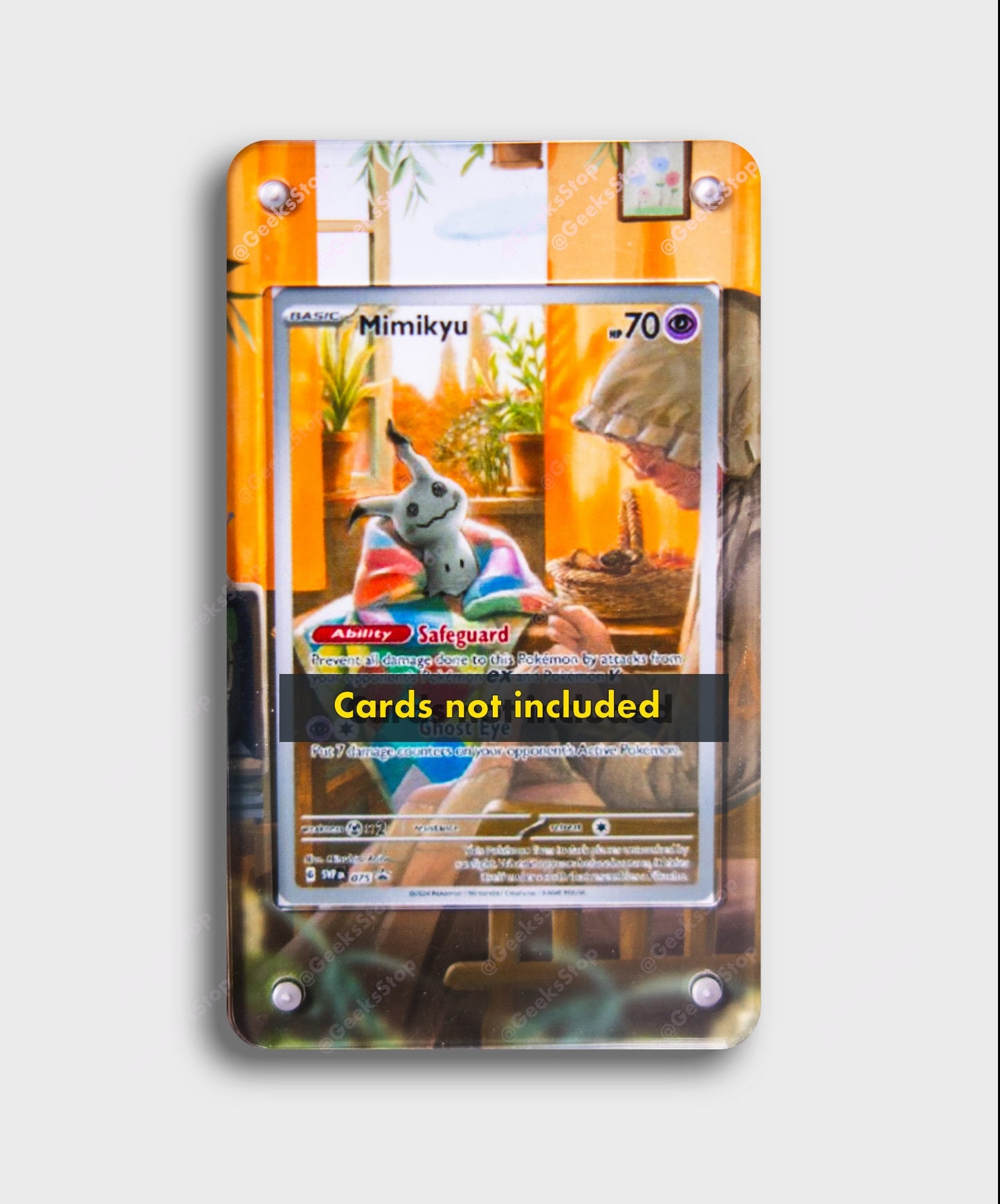 Mimikyu Promo | Card Display Case Extended Art for Pokemon Card